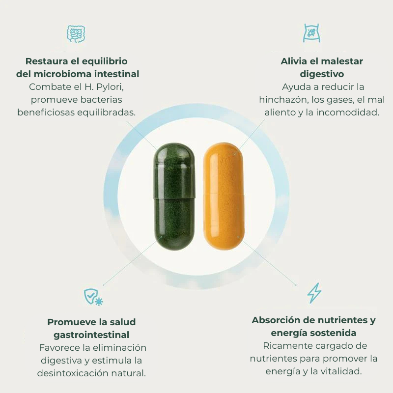Bellaria - Salud Intestinal + Espirulina & Chlorella (Pack Salud Intestinal)