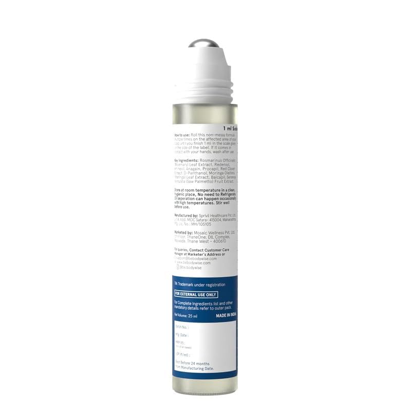 Bellaria - Sérum Avanzado Roll-On para el Crecimiento del Cabello Be Bodywise