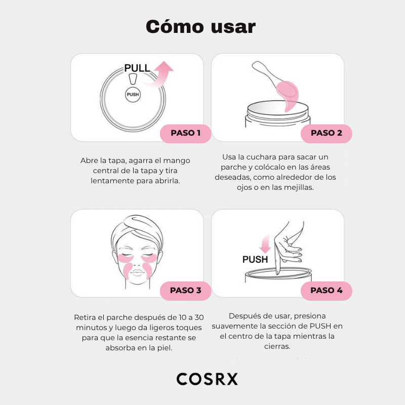 Bellaria - Parches de Hidrogel con Colágeno y Péptidos para Ojos COSRX