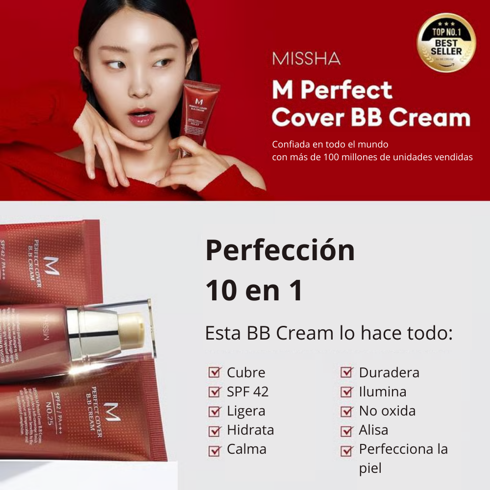 Bellaria - Crema BB M Perfect Cover SPF 42 PA+++ (50 ml)