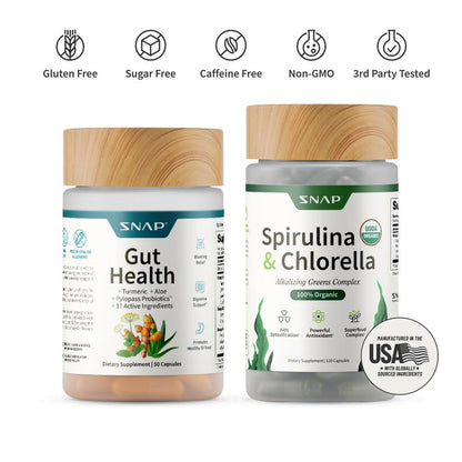 Bellaria - Salud Intestinal + Espirulina & Chlorella (Pack Salud Intestinal)