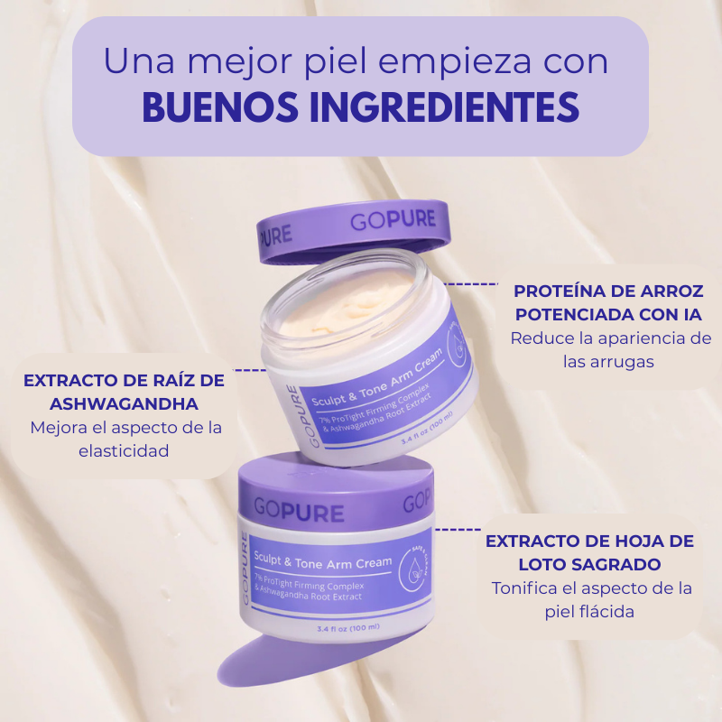 Bellaria - Crema Esculpidora y Tonificante para brazos goPure
