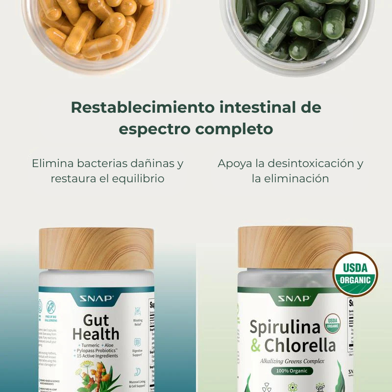 Bellaria - Salud Intestinal + Espirulina & Chlorella (Pack Salud Intestinal)