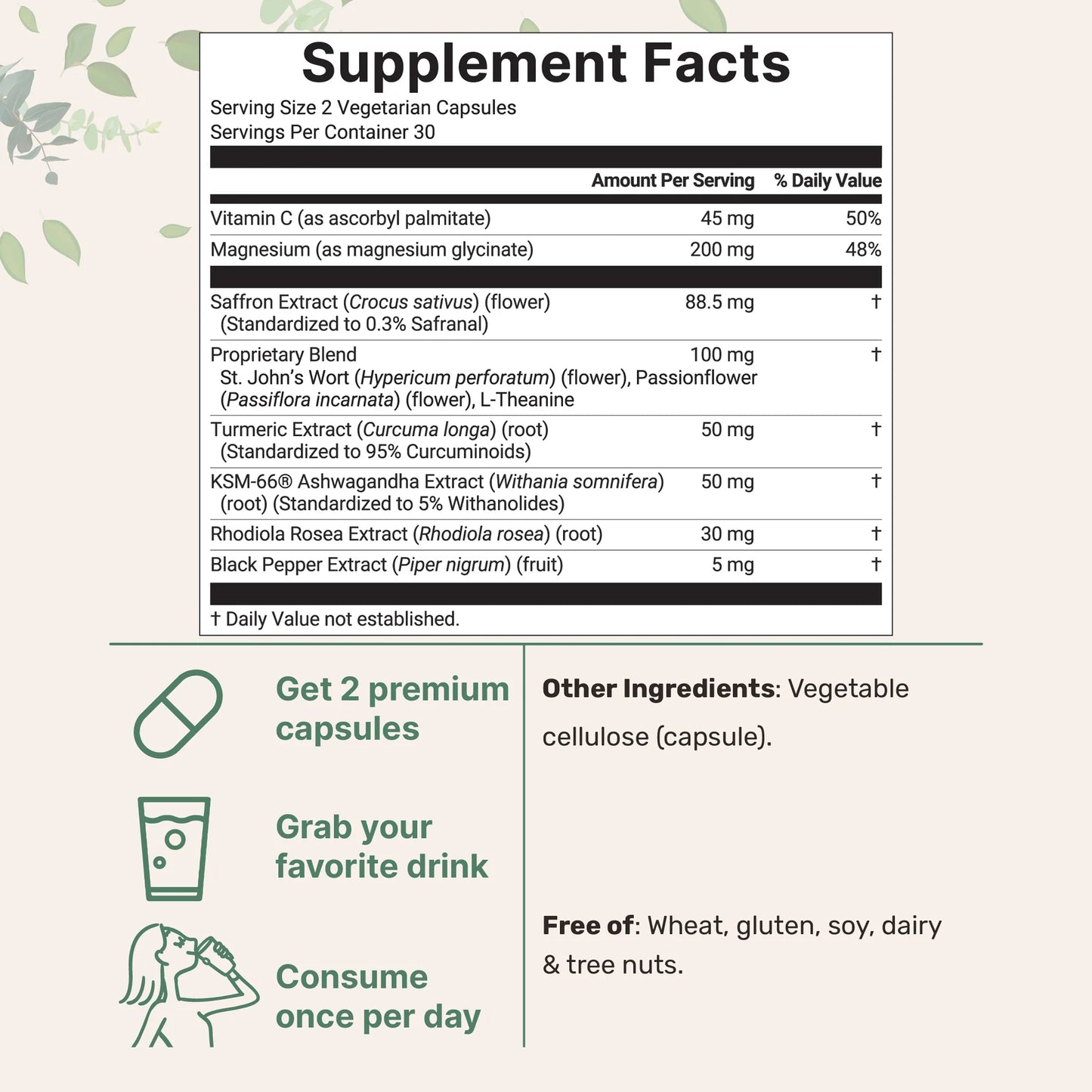 Bellaria - Azafrán+ Suplemento Avanzado, 60 Cápsulas Vegetales