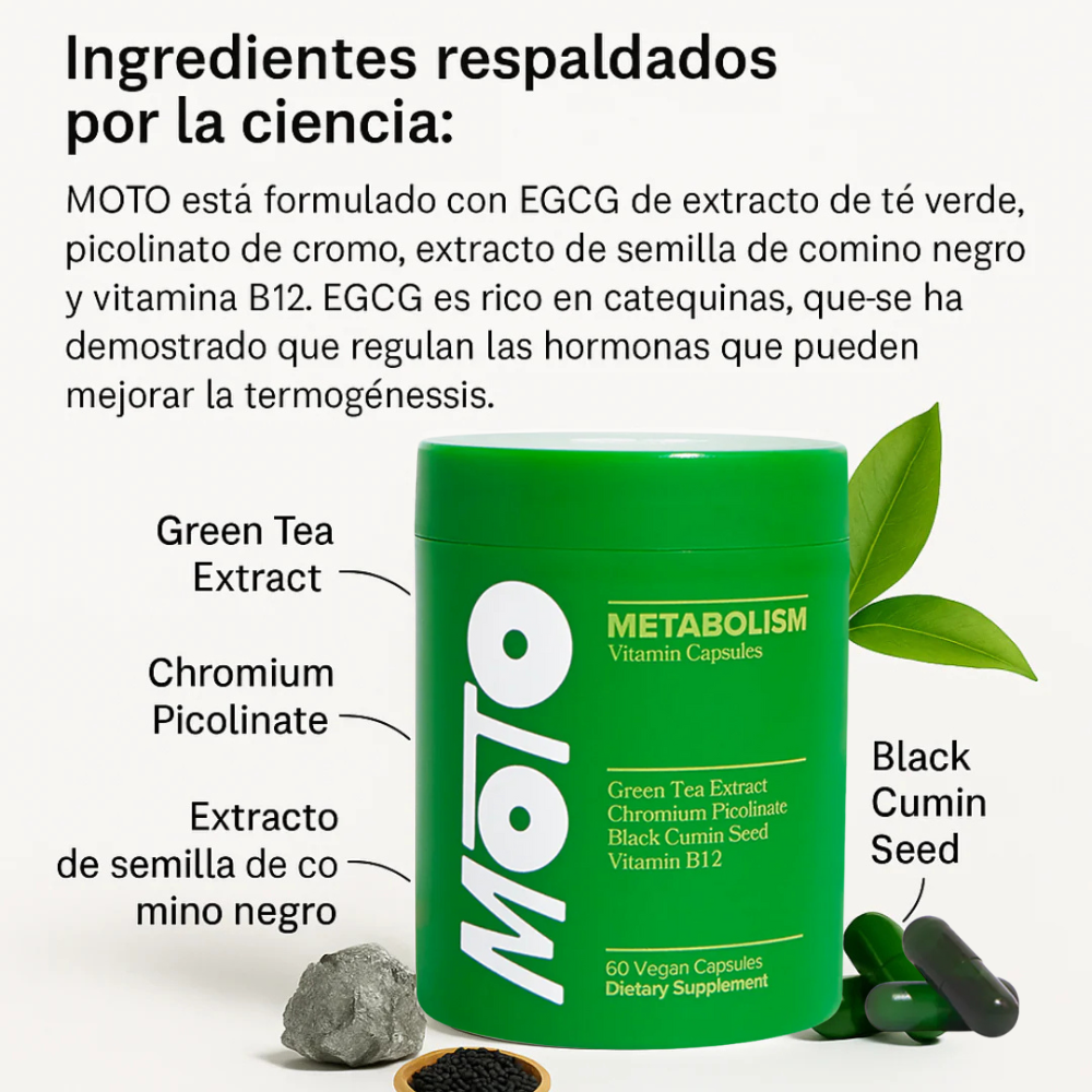 Bellaria - MOTO Cápsulas que aceleran el metabolismo