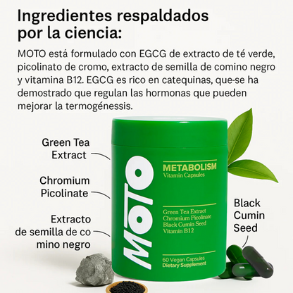Bellaria - MOTO Cápsulas que aceleran el metabolismo